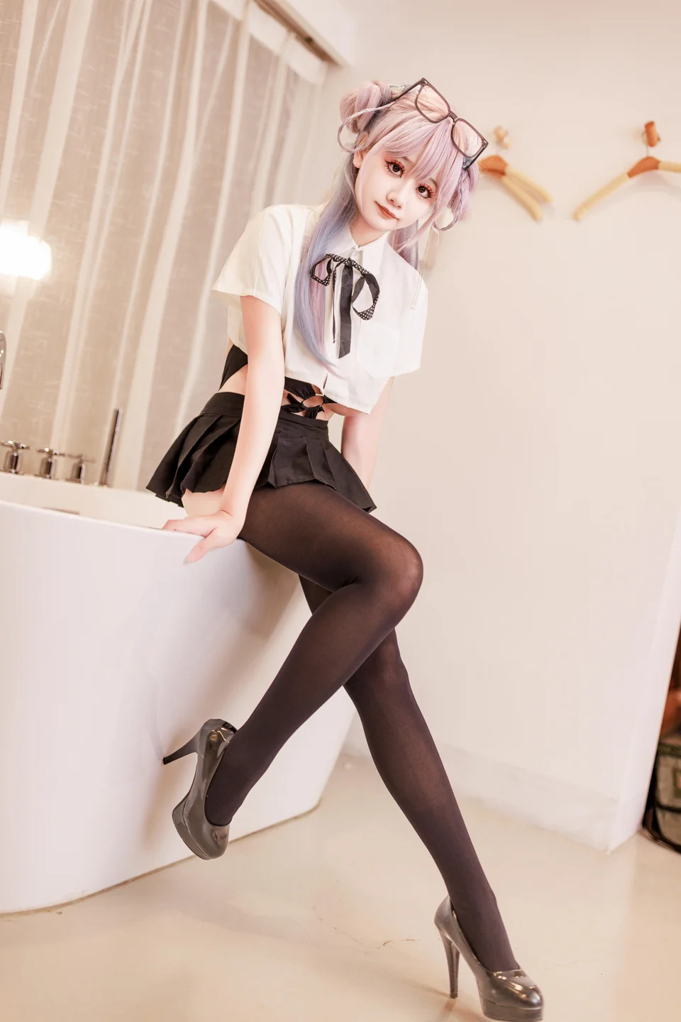 阿雪雪 - No.016 居家女高 [64P,2V-2.20GB] tg@simisebaisi 【丝足阁】004.webp